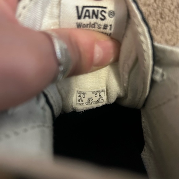 Vans Shoes Unisex Size 5.5 W/4 M Hi Top Black Suede Cheetah Print SK8 Toecap - Picture 6 of 7